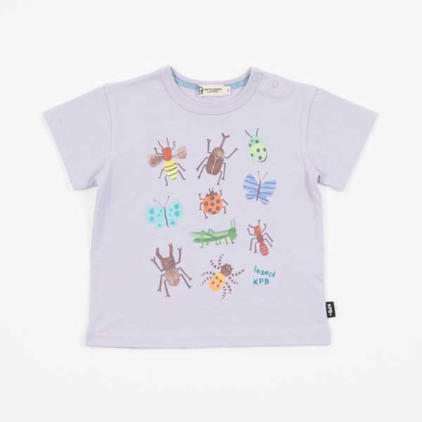 KPBOY(ケーピーボーイ)カラフル昆虫モチーフの半袖Tシャツ(80～90)