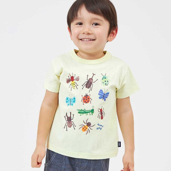 KPBOY(ケーピーボーイ)カラフル昆虫モチーフの半袖Tシャツ(100～130 